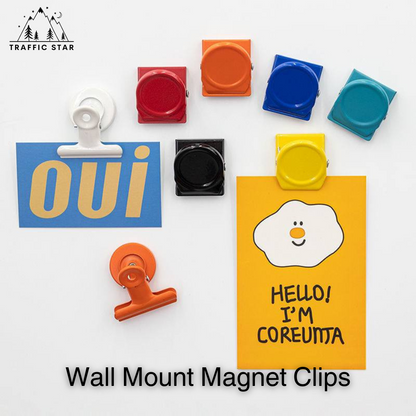 Wall Mount Colorful Magnetic Clips (နံရံကပ်သံလိုက်ကလစ်)