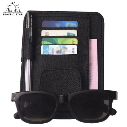 Car Auto Pocket Organizer Pouch Bag Card Glasses Storage Holder (ကားတွင်း ကဒ်ထည့်အိတ်)