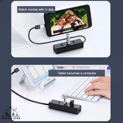 USB 2.0 HUB Power Supply HUB 4 Port USB Splitter