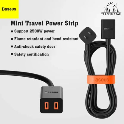 Baseus Mini Power Strip Power Extension Cord