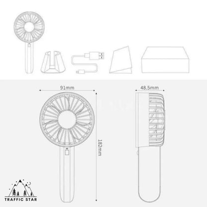 Mi VH Portable Fan Rechargeable Mini Size With Stand