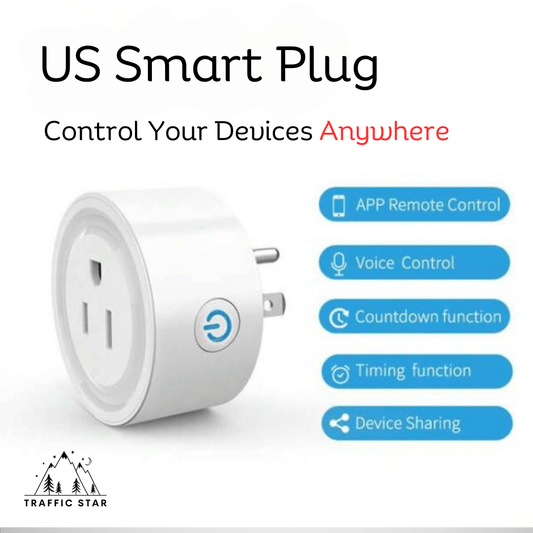 WiFi Smart Plug US Socket Smart Home Power Monitor Timing Outlet Voice Control