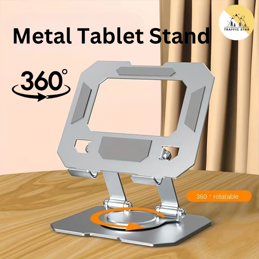 360° Rotating Metal Tablet Stand Universal Adjustable Lift Folding Non-slip