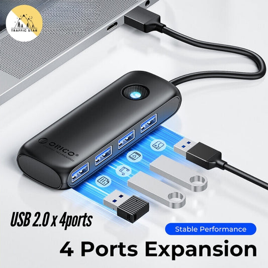 ORICO USB 2.0 Extension Hub 480Mbps 4 Ports Docking Station