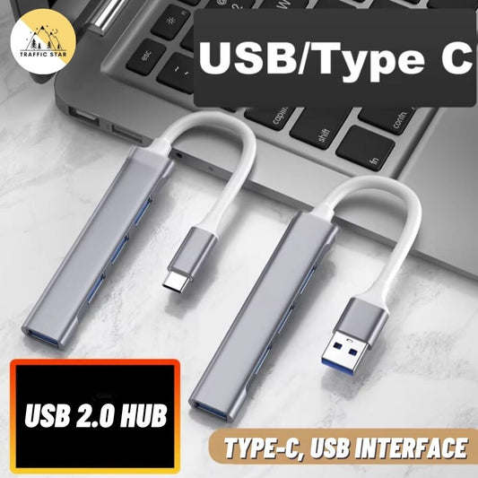 4 Port USB 2.0 Hub Type-C, USB Interface