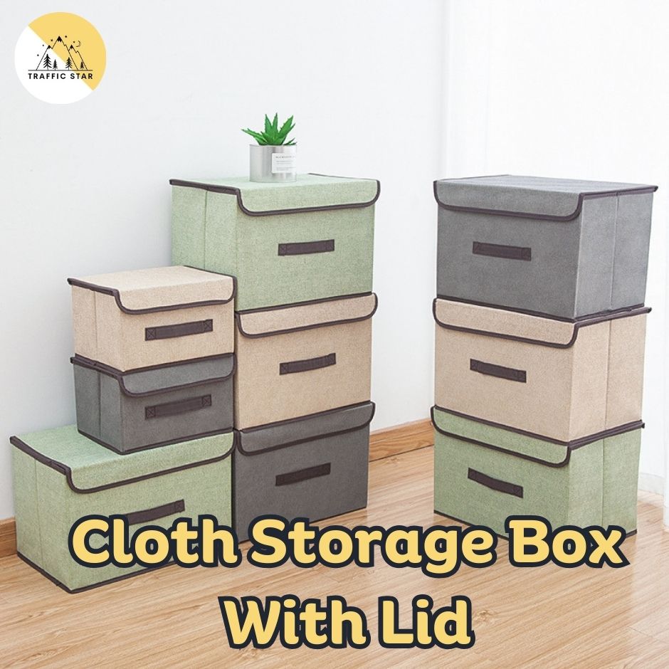Large Capacity Storage Box With Lid Space Saving Storage And Organizer