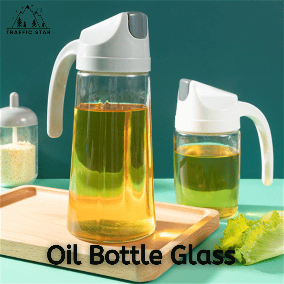 Oil Bottle Glass 330ml/630ml (ဆီထည့်ဖန်ပုလင်း)