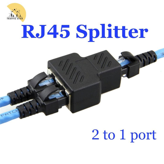 LAN 1 to 2 Ethernet Network Cable, RJ45 splitter plug connector