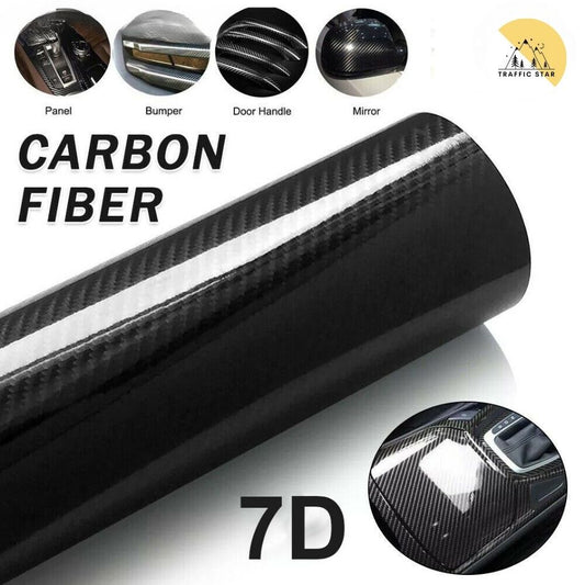 7D Carbon Fiber Wrap Sticker Waterproof for Car and Motorcycle