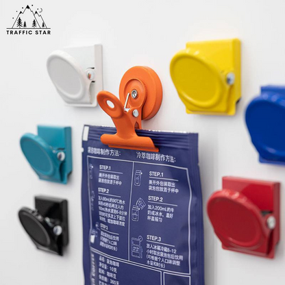 Wall Mount Colorful Magnetic Clips (နံရံကပ်သံလိုက်ကလစ်)