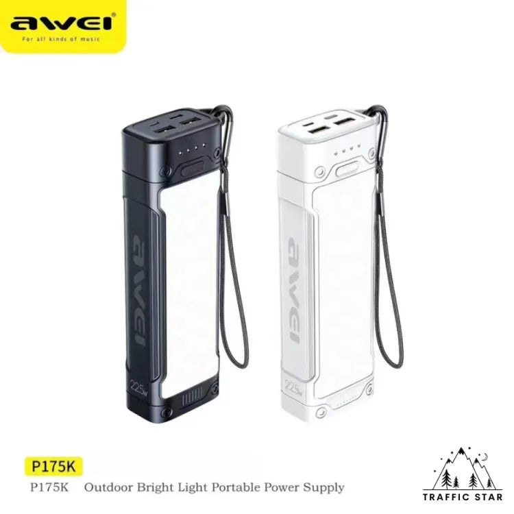 AWEI P175K 20000mAh Powerbank / 22.5W 5A PD + QC Super Fast Charging / 3 Output 2 Input / LED Torch Light