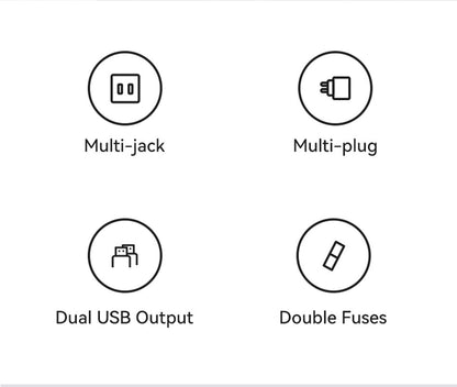 USAMS 12W Universal Travel Adapter Fast Charge With UK/US/EU/AU Plus Worldwide Travel Plug 2USB