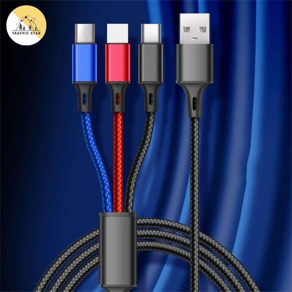 3 in 1 Charging Cable 2.4A Max
