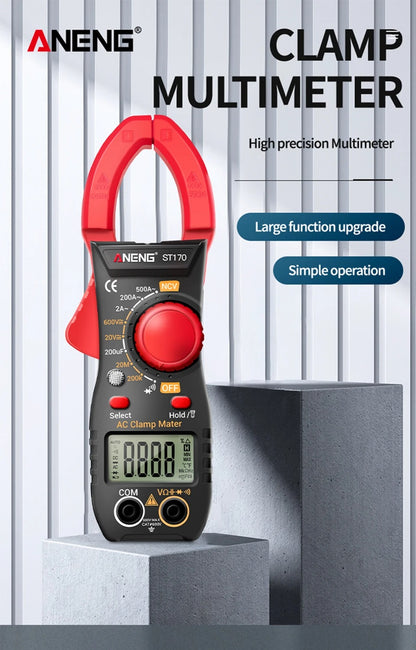 ANENG ST170 Clamp Meter Digital Multimeter 500A AC Current AC/DC Voltage Tester