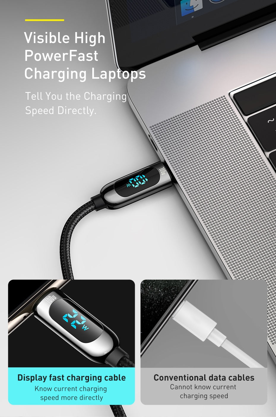 Baseus PD 100W USB C Cable Fast Charging Type C Cable