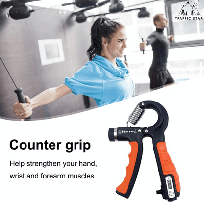 Portable Handgrip Exerciser Adjustable 5-60kg With Counter