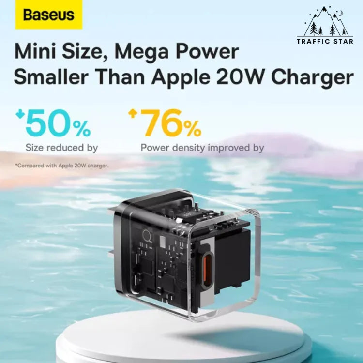 Baseus Mini GaN5 20W Fast Charger For iPhone 14 13 12 11 Pro Max USB Type C Charger Quick Charge 4.0