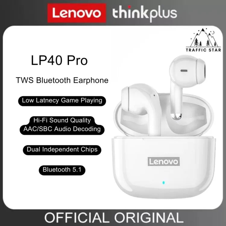 Lenovo LP40 PRO TWS Earbuds Bt 5.1 with Mic IPX5 with Mic for IOS Android