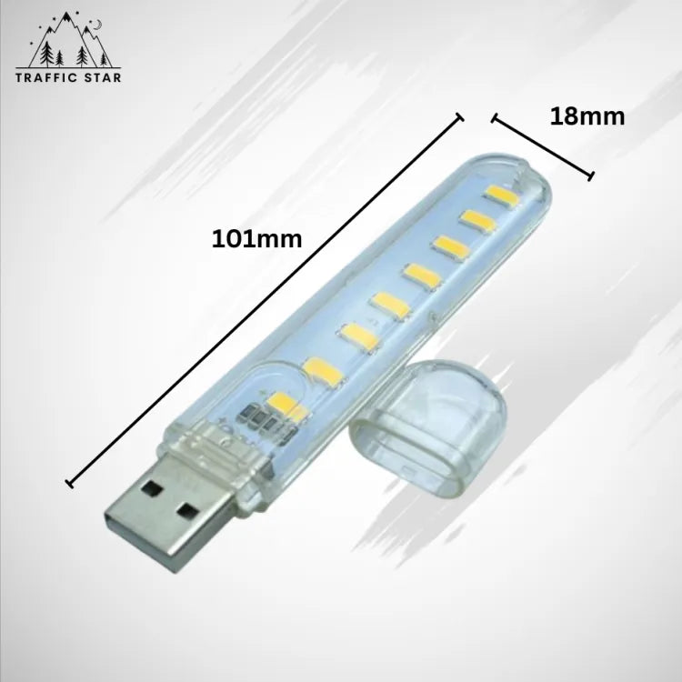 Mini 8 LED Energy Saving USB Night Light Lamp