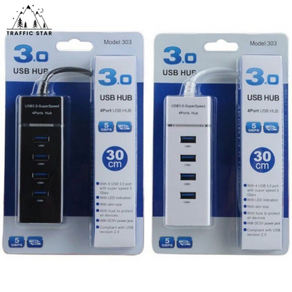 USB 3.0x4ports High Speed USB Hub for laptop Computers