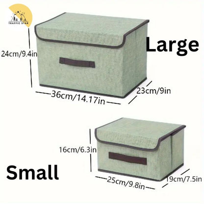 Large Capacity Storage Box With Lid Space Saving Storage And Organizer