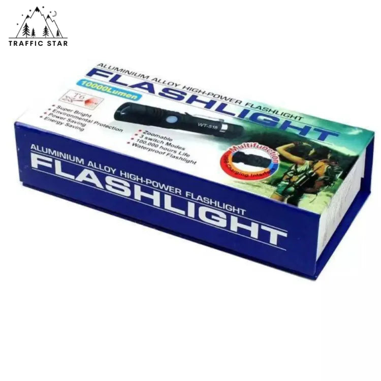 High Power Zoom LED Flashlight 10000 Lumen