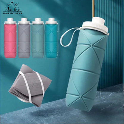 SPECIAL MADE Collapsible Water Bottles Leakproof Valve Reusable BPA Free Silicone Foldable Travel Water Bottle