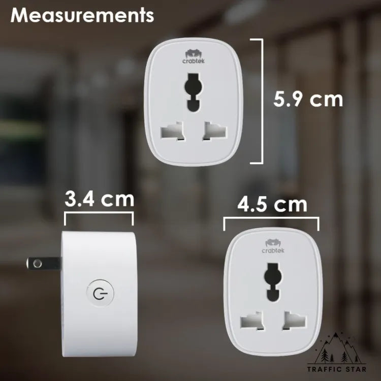 CrabTek WiFi Smart Socket Adapter