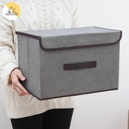 Large Capacity Storage Box With Lid Space Saving Storage And Organizer