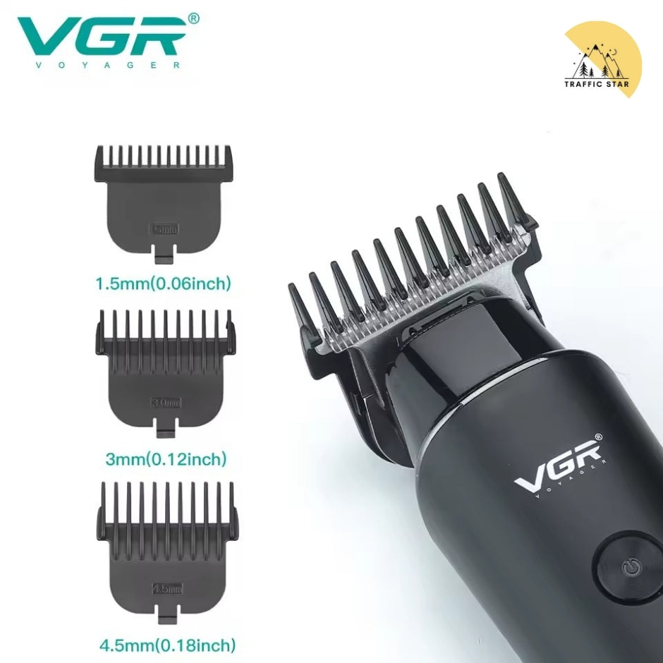 VGR Hair Trimmer 0mm LED Hair Clipper V-937 Digital Display USB Rechargeable