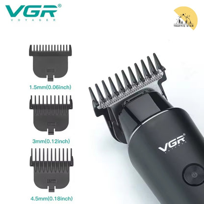 VGR Hair Trimmer 0mm LED Hair Clipper V-937 Digital Display USB Rechargeable