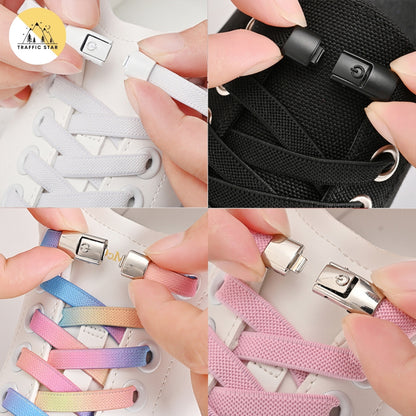 8mm No tie shoelaces (ချည်စရာမလိုတဲ့ ရှုးဖိနပ်ကြိုး)