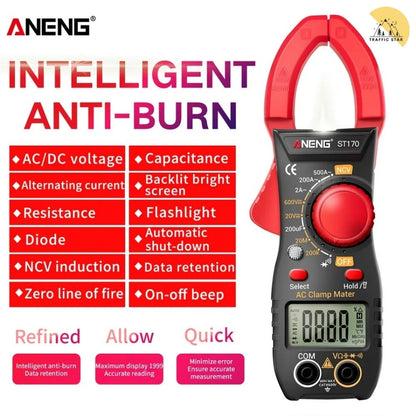 ANENG ST170 Clamp Meter Digital Multimeter 500A AC Current AC/DC Voltage Tester