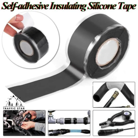 Self-Fusing Silicone Rubber Sealing Tape Weatherproof Bonding Tape for Electrical Cables and House Piping Leakage 25mm*3 Meters/Roll