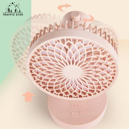 Rotating Rechargeable Mini Stand Fan