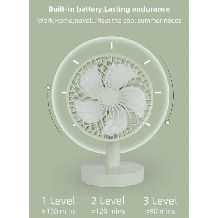 Rotating Rechargeable Mini Stand Fan