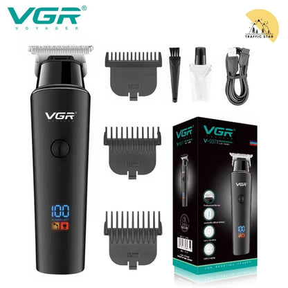 VGR Hair Trimmer 0mm LED Hair Clipper V-937 Digital Display USB Rechargeable