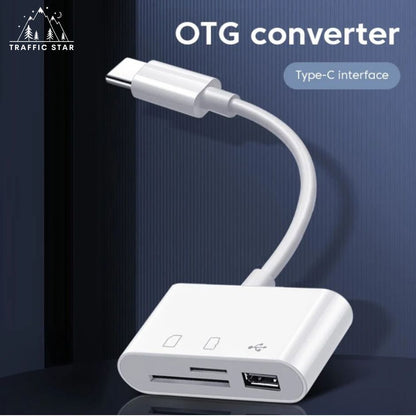 SD, TF, USB Flash Drive Reader Type C OTG Adapter