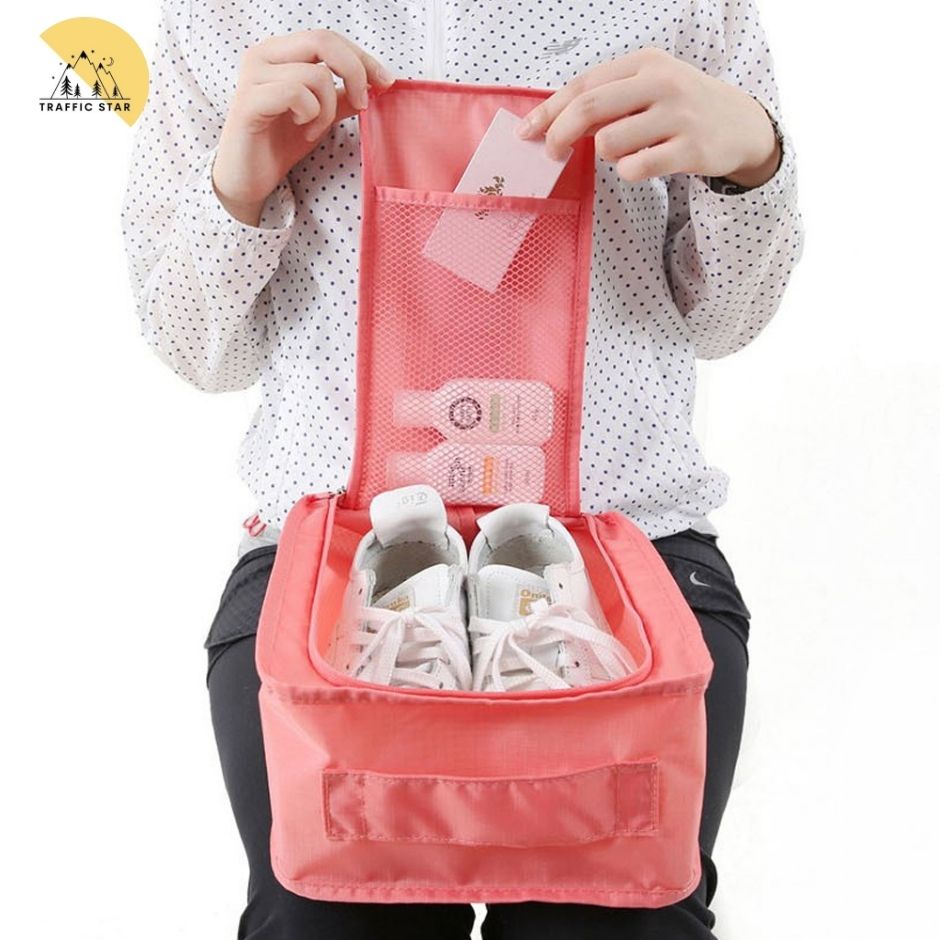 Travel Shoe Pouch, Portable Shoe Pouch with Hanger