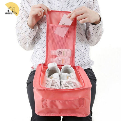 Travel Shoe Pouch, Portable Shoe Pouch with Hanger