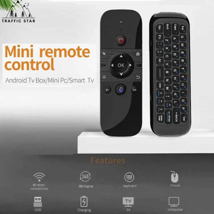 M8 Backlit Air Wireless Mouse Keyboard Voice Remote Control