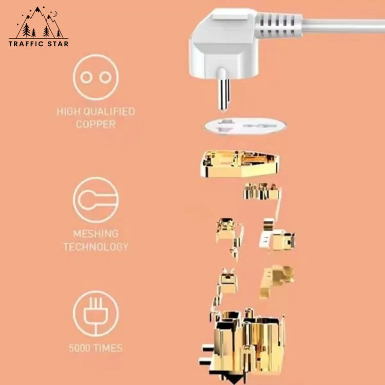 LDNIO Power Socket 10Socket Power Socket Supports 5USB & 1 USB-C QC 3.0