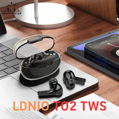 LDNIO T02 Bluetooth Earbuds, Waterproof Gaming, Built-in microphone, TWS Wireless Earbud