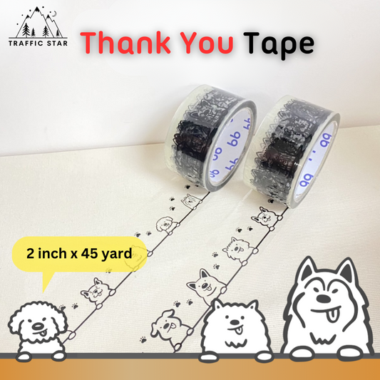 Thank You Tape Transparent 2inch x 45Yards