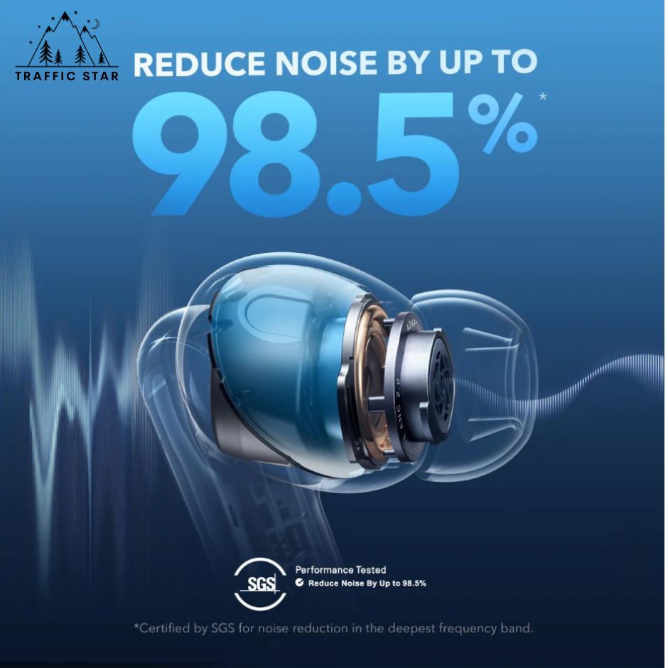 Soundcore Liberty 4 NC earbuds with Adaptive ANC 2.0, 11mm drivers & up to 50 hours of playtime