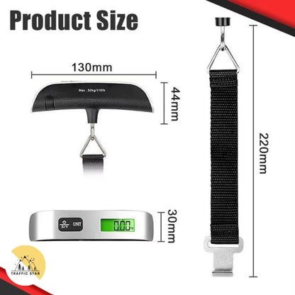 110lbs/50kg Luggage Weight LCD Display Digital Portable Scale Weighting Device (High Quality)