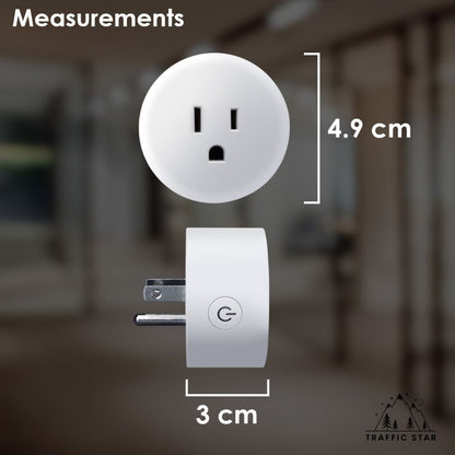 WiFi Smart Plug US Socket Smart Home Power Monitor Timing Outlet Voice Control