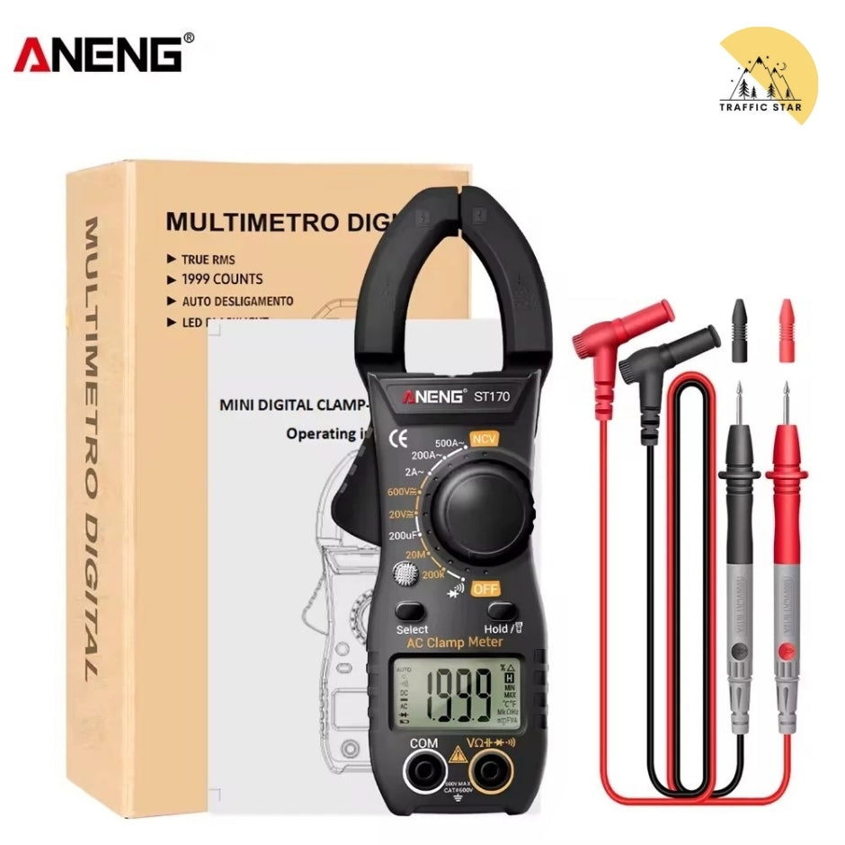 ANENG ST170 Clamp Meter Digital Multimeter 500A AC Current AC/DC Voltage Tester