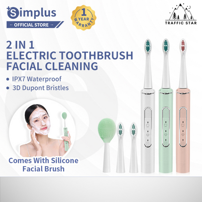 Simplus Electric Toothbrush USB Rechargeable