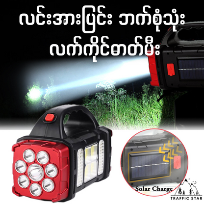 Multipurpose LED Flashlight With COB Work Light